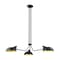 Z-Lite Bellamy Chandelier, 3-Light, 46 In.W x 46 In.L x 8.25 In.H, Matte Black/Matte Black Outer 1942-3MB - alternate 1